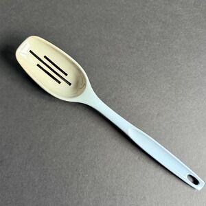 Vintage Foley Blue‎ Nylon Slotted Straining Spoon Cooking Kitchen Utensil USA
